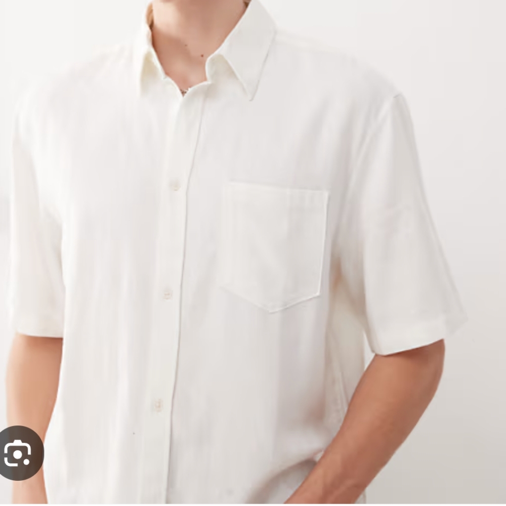 Men's White Button Down Shirt